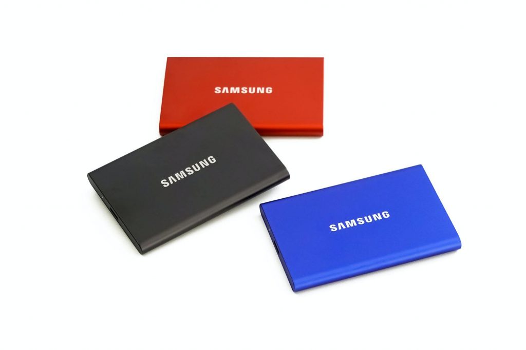 to show different colour of solid state drive SSDs